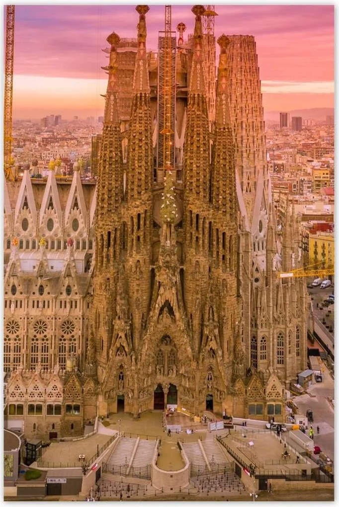 Poszterek 60x90 Napsütéses nap Barcelona