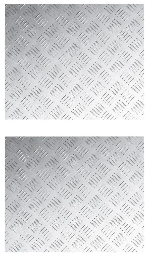 Alumínium rácsos lapok - 2 db csúszásmentes, 60x50 cm