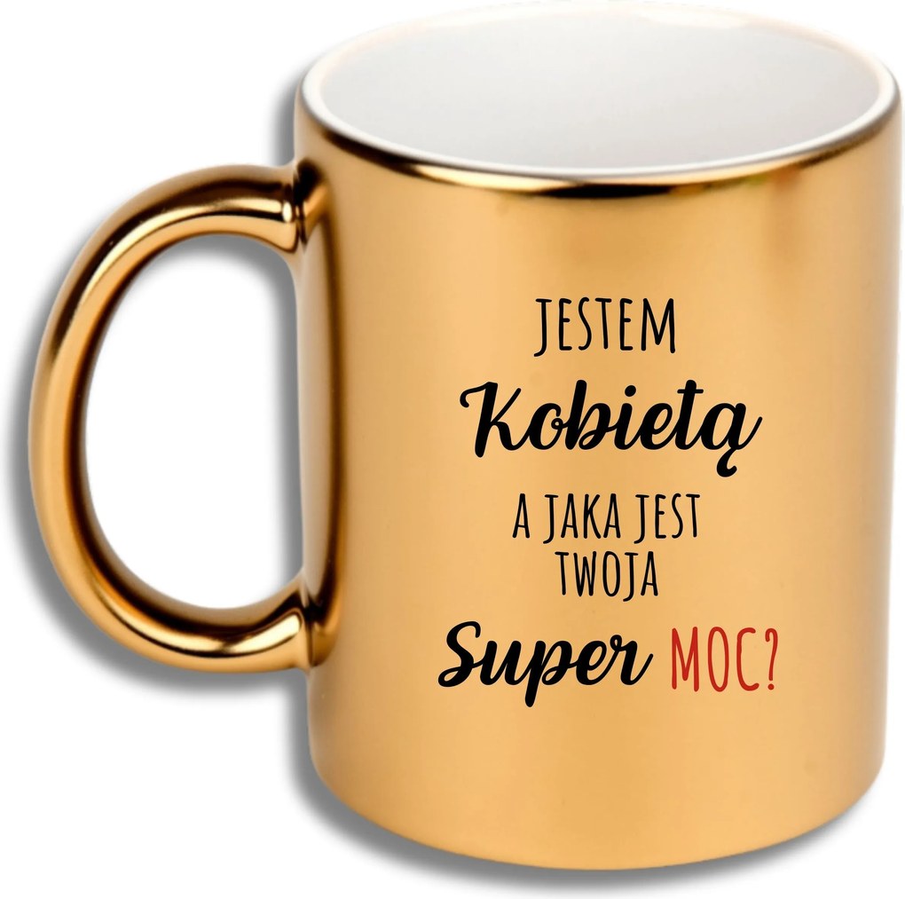 Bögre Arany Ajándék Különböző Alkalmak Ajándék Nő Vagyok Szupererő