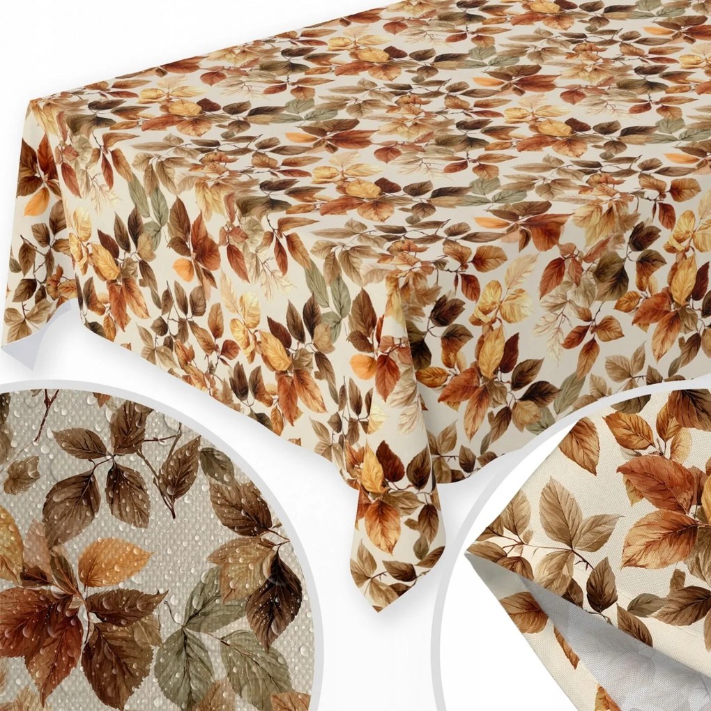 Abrosz Őszi Foltálló Matt 140X220 Asztalra Őszi Levél 475
