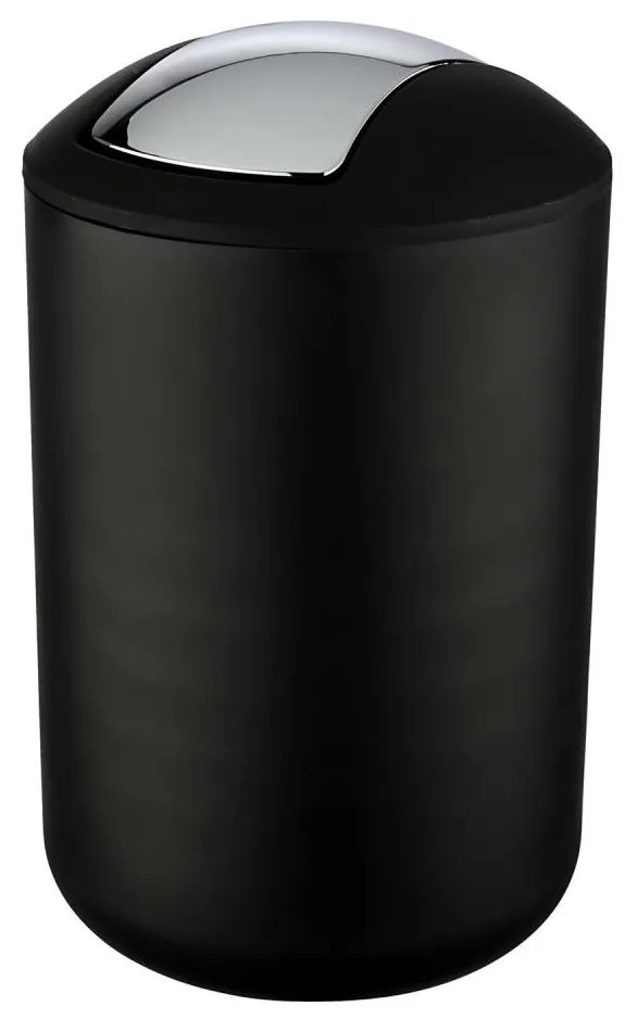 WENKO 21212100 - BRASIL kosár 19,5x31 cm fekete/fényes króm