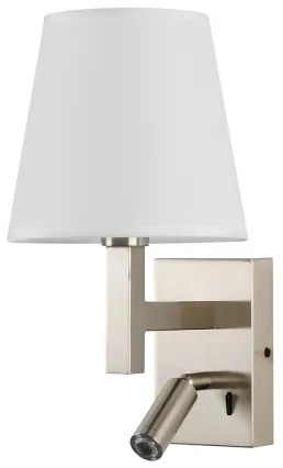 Brilagi - LED Fali lámpa DEYA 1xE14/40W/230V + LED/3W fehér/matt króm