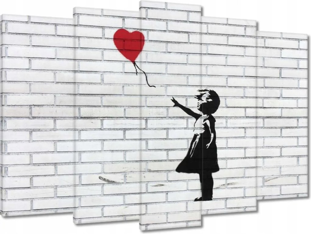Vászonkép 70x50 Banksy Lány léggömb