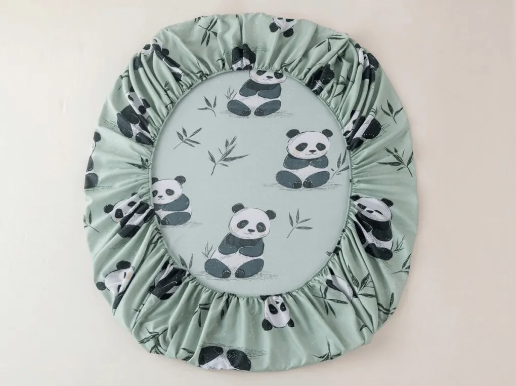 Mikroszálas lepedő PANDA RELAX mentás 90x200 cm