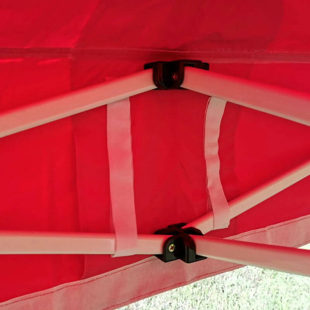 Szerelhető sátor 3x3m Ünnepségekre: Vízálló Védelem és Villámgyors Összecsukás - plusz 3 oldalfal - Fehér