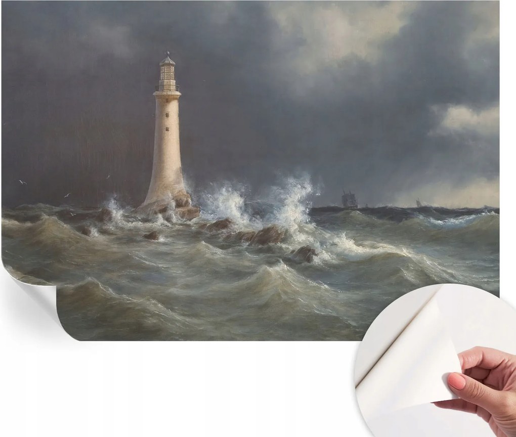 Fotótapéta Öntapadós Dekoratív tapéta Tengeri viharok 152x104 cm