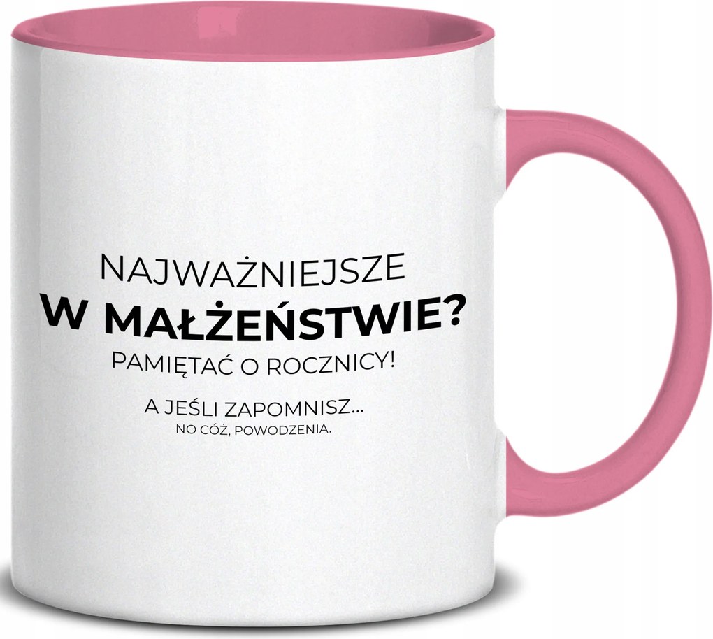 Bögre Rózsaszín Fül Emlékezz Az Évfordulóra! Esküvőre Évfordulóra Ajándék Pároknak