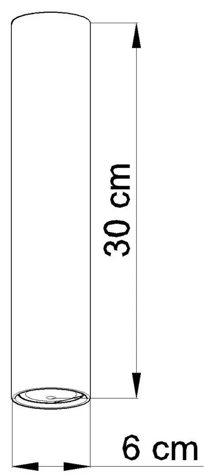 Castro fekete mennyezeti lámpa - Sollux