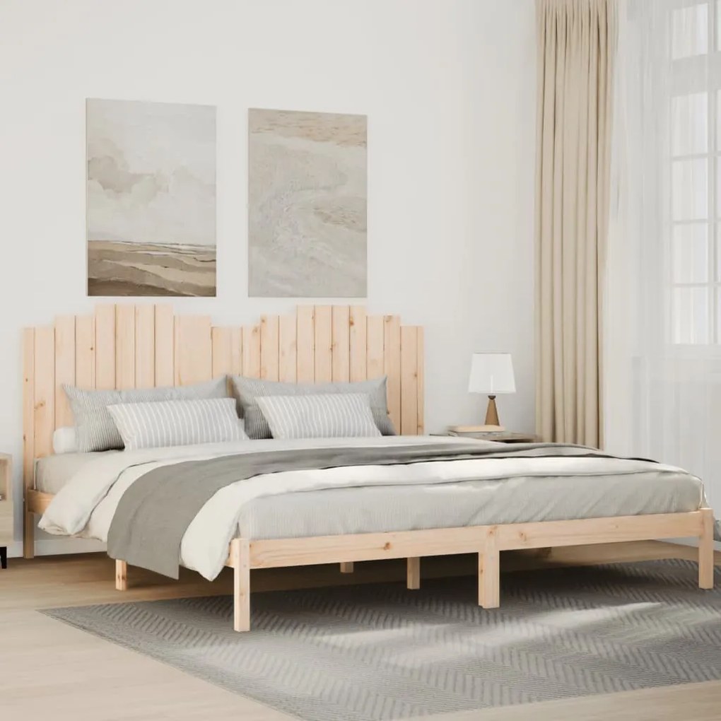 tömör fa extra hosszú ágykeret matrac nélkül 180 x 210 cm
