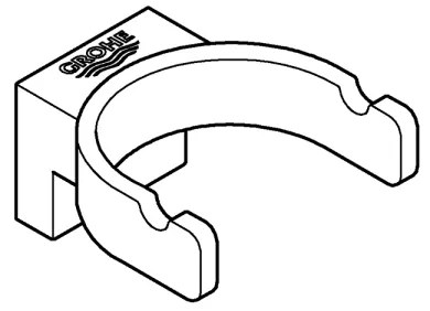 GROHE 41049000 - Kettős akasztó SELECTION fényes króm