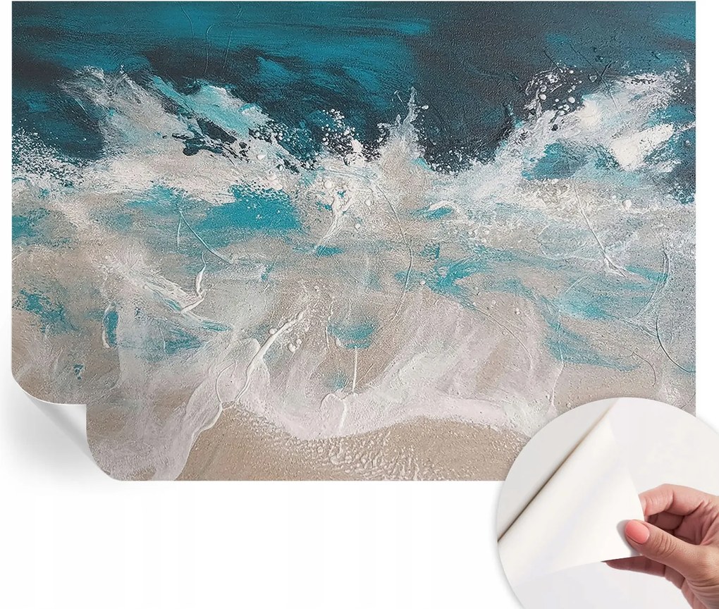 Öntapadós Dekoratív Fotótapéta Hálószobába Óceán hullámok 208x146 cm