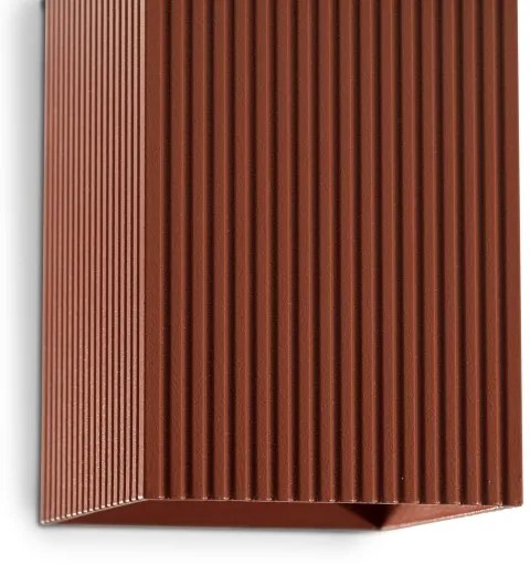 FARO 40568 - Fali lámpa SOLE 2xGU10/8W/230V tégla csipkézett szögletes