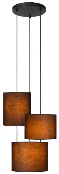 Lucide 45409/13/30 - Csillár zsinóron MAYA 3xE27/40W/230V fekete