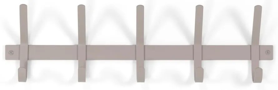 Szürkésbarna fém fali fogas 70 cm Dexter – Spinder Design