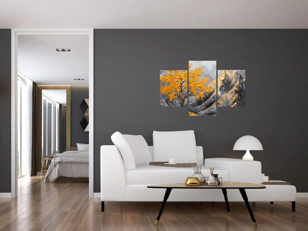 Kép – Arany fa a hegyekben (90x60 cm)