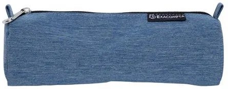 Tolltartó, cipzáras, EXACOMPTA Denim 500, vegyes színek (EX52780E)