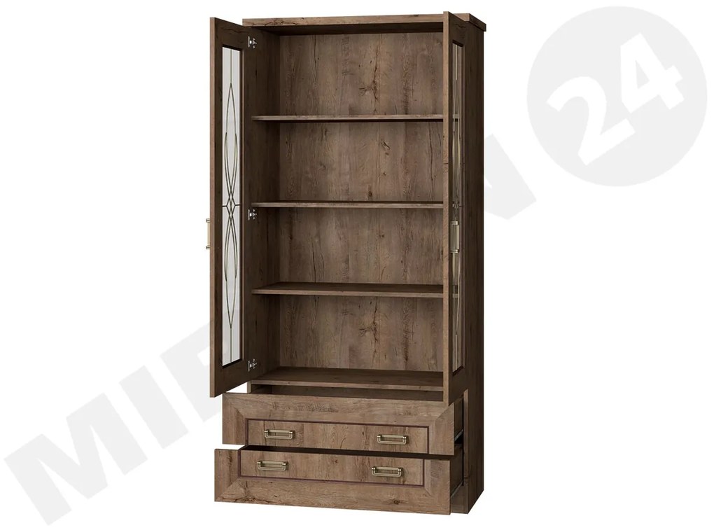 Üveges vitrin Nyssa N8 (százéves tölgy). 1058243