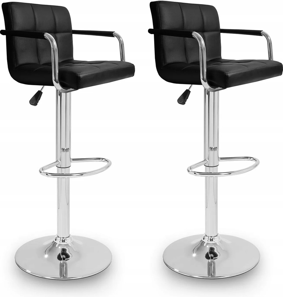 Aga 2x bárszék karfával Fekete