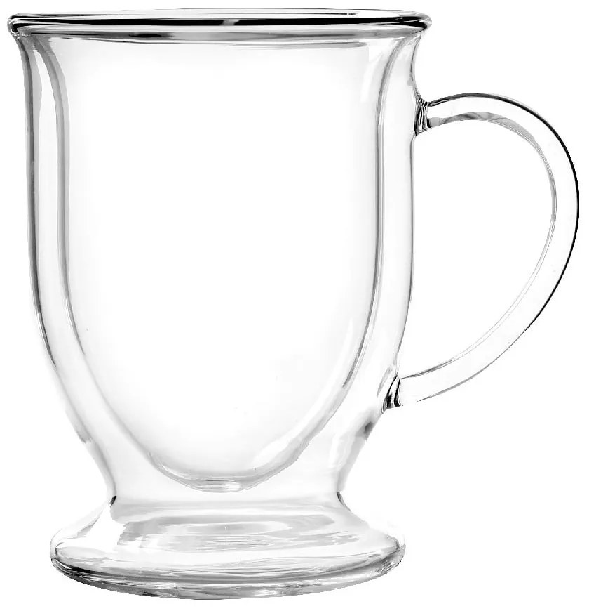 Üveg duplafalú bögre szett lattéhoz 2 db-os 250 ml Amo – Vialli Design