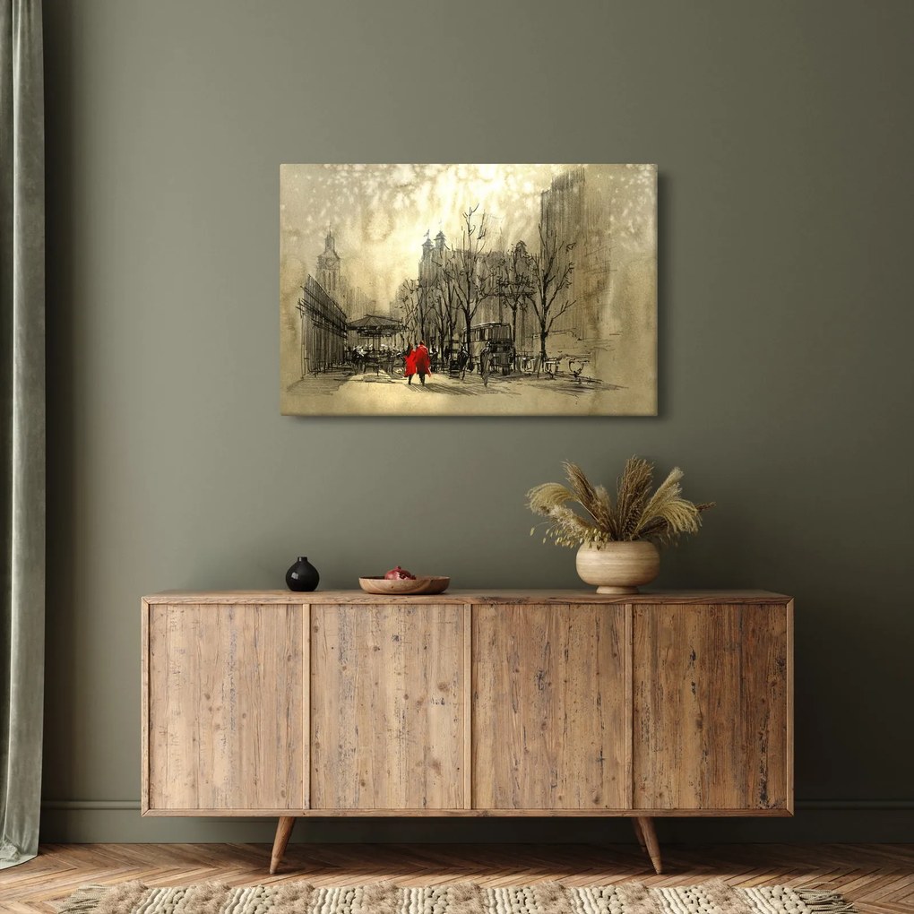 Kép - A város vázlata (90x60 cm)