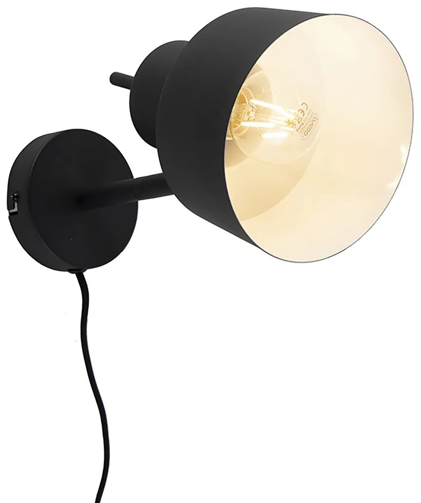 Okos fali lámpa fekete, WiFi-vel A60 - Chappie