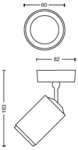 Philips Hue FUGATO LED RGBW 1xGU10/4,2W/230V dimm. fekete spotlámpa