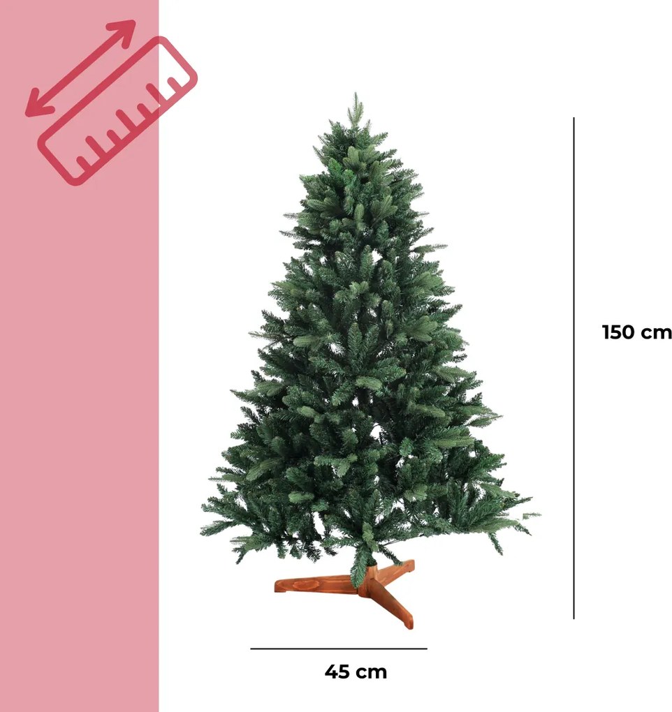 FROST műkarácsonyfa, 150cm, zöld Casaria