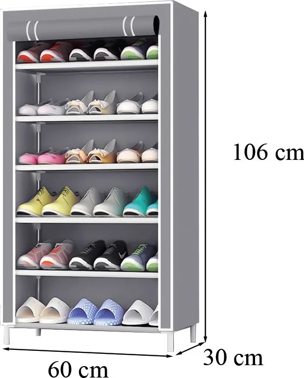 Cipősszekrény LCSZ-01 szürke