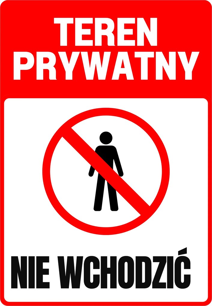 Poszter fém információs információ Magánterület Nem Léphet Be