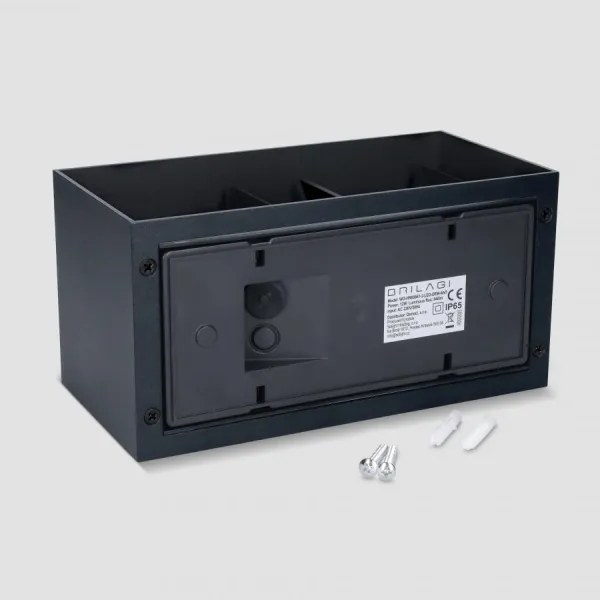 Brilagi - LED kültéri fali lámpatest DOUBLE CUBE LED/12W/230V fekete IP65