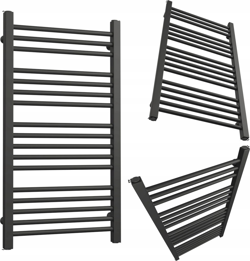 Fürdőszobás Létrás Radiátor 1350/550 Fekete Matt