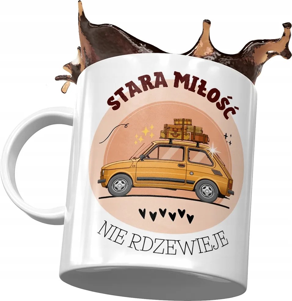 Bögre Vicces Régi Szerelem Nem Rozsdásodik Nyomtatott Fotóval