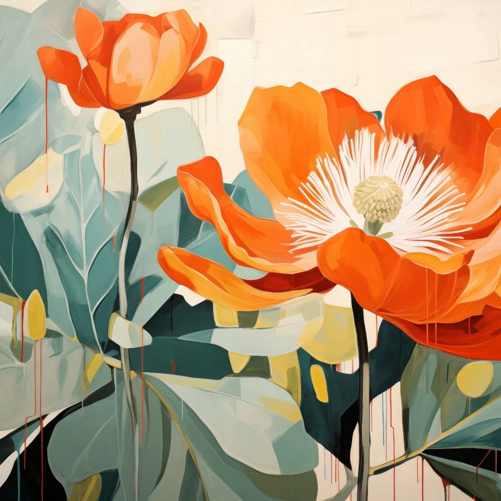 Poszter 90x90cm Élő tájkép