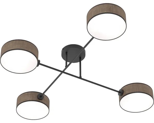 Felületre szerelhető csillár MAGA 4xE14/10W/230V barna