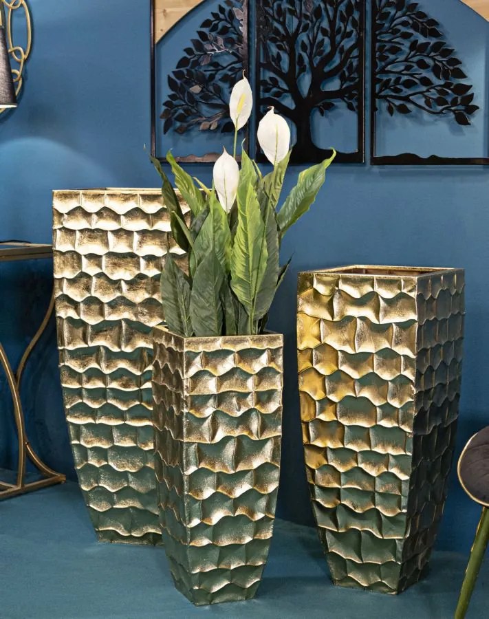 Vázatartó glody készlet 3 db 38x38x94-30,5x30,5x76-23x23x63cm