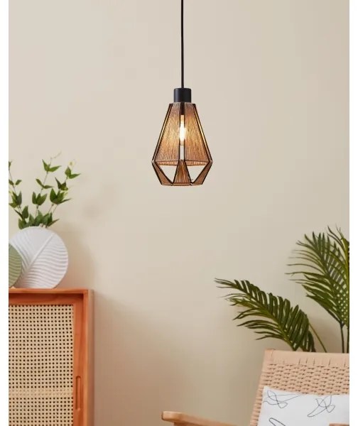 Eglo 43776 - Csillár zsinóron ADWICKLE 1xE27/40W/230V