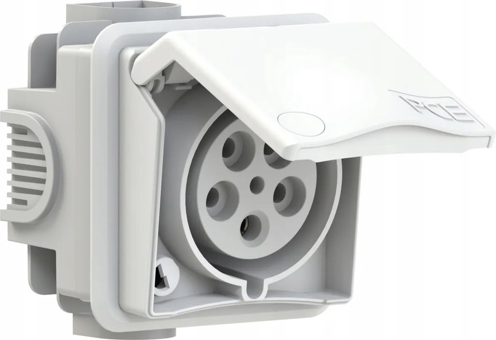 Beépített süllyesztett átmenő aljzat Design sorozat 32A 3P+Z+N 400V IP44