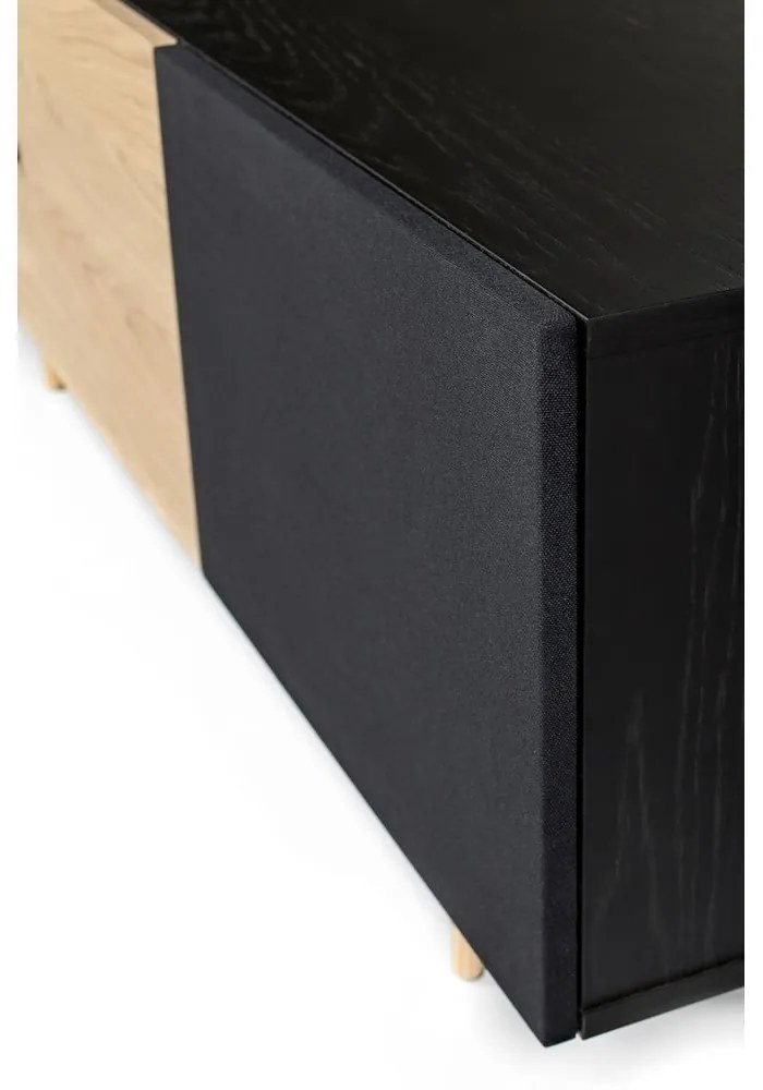 Jugend barna-fekete TV-állvány - Woodman