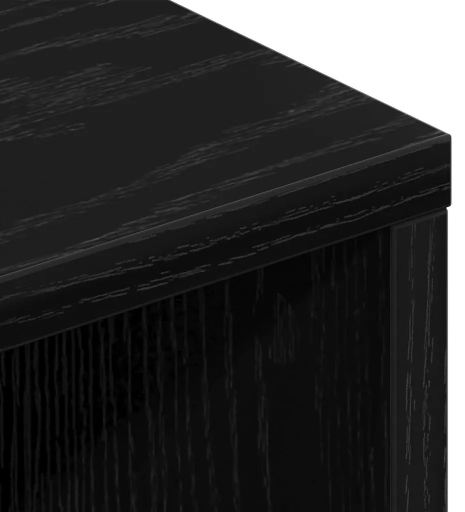 vidaXL TV szekrény fiókkal Fekete tölgy 150 x 30 x 44,5 cm Faanyag