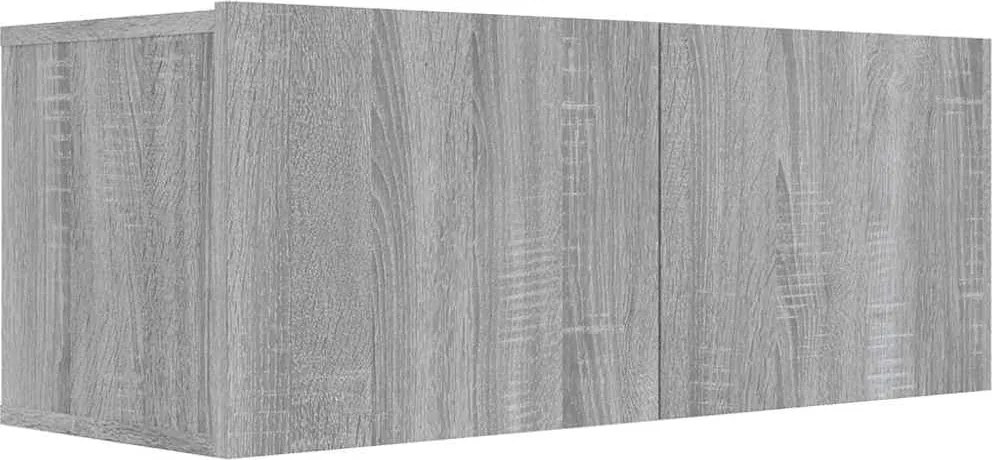 vidaXL szürke sonoma színű szerelt fa TV-szekrény 80x30x30 cm