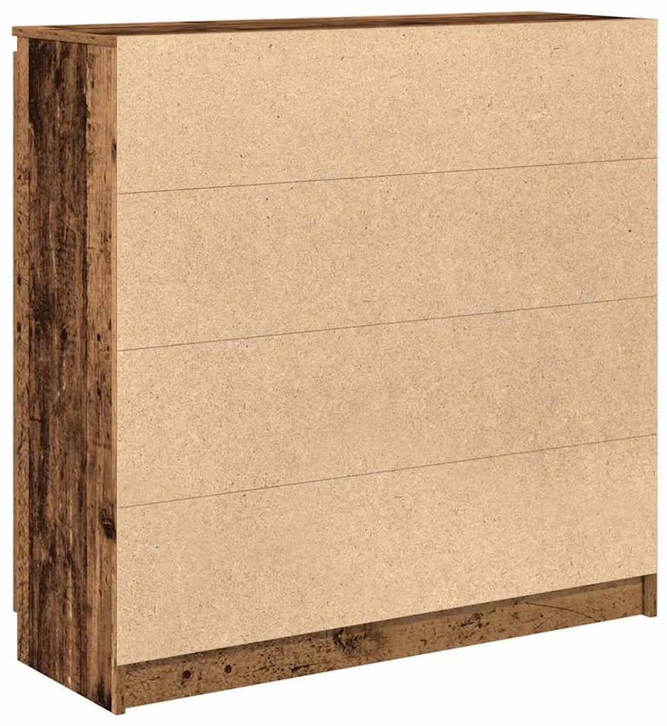 antik fa szerelt fa tálalószekrény fiókos 100,5x35x98,5 cm