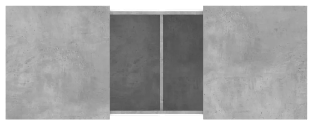 betonszürke szerelt fa dohányzóasztal 100 x 55 x 40 cm