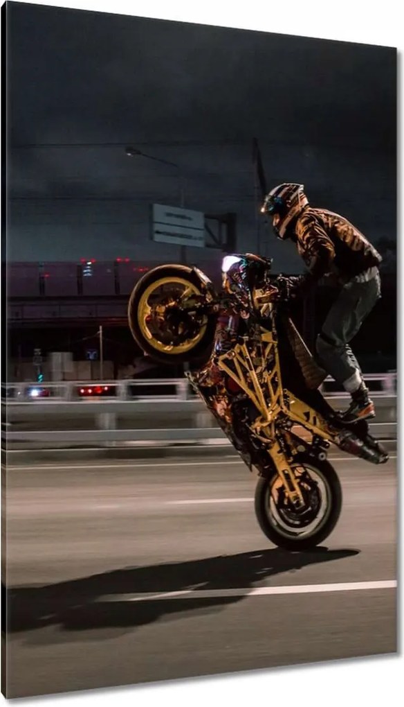 Festmények 80x120 Motorral egy keréken