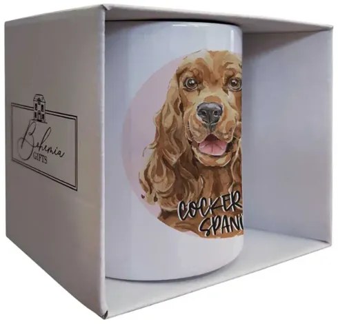 Bohemia Gifts Kerámia bögre - Cocker spániel, 350ml