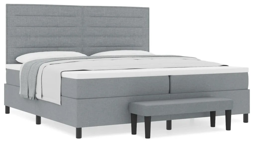 Boxspring ágy matraccal és paddal