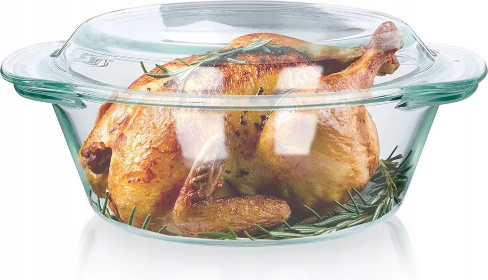 Hőálló Üveg Edény Fedővel 1,4L+0,43L