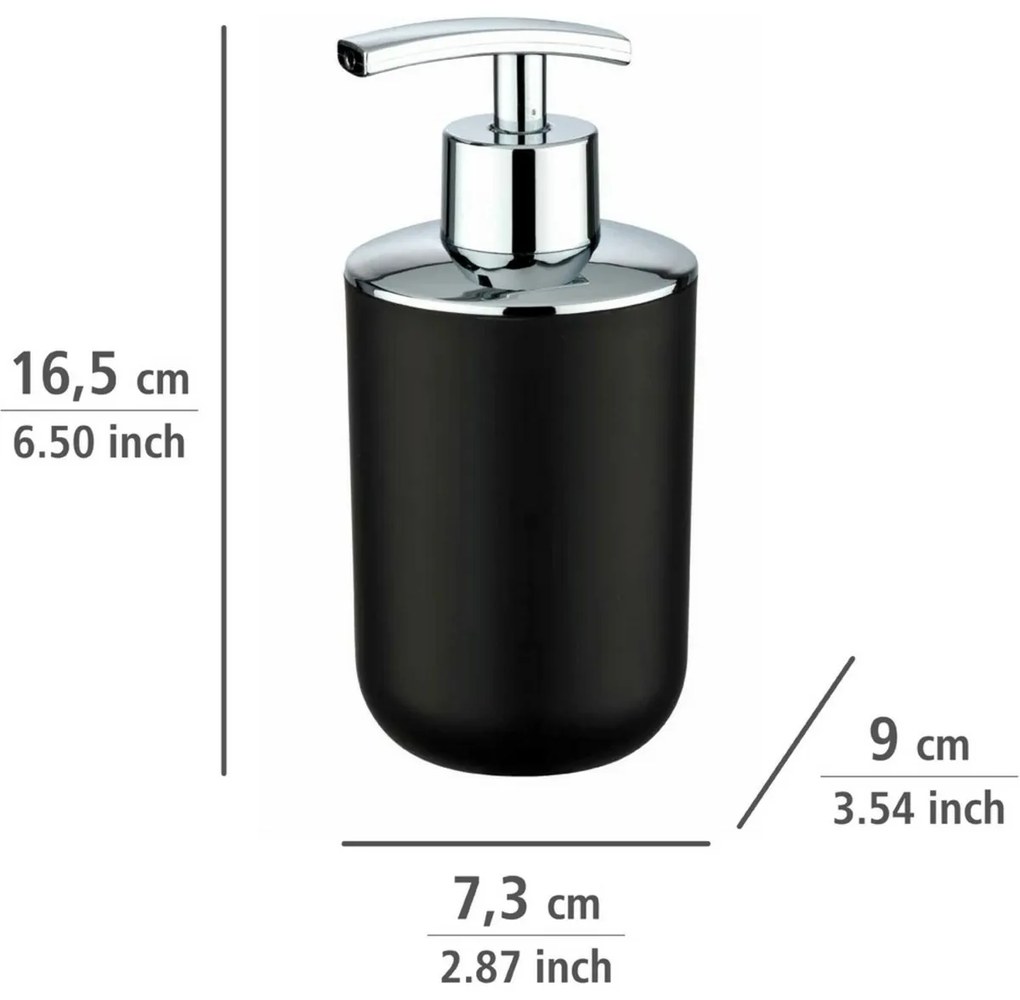 Wenko Brasil szappanadagoló 320 ml, fekete