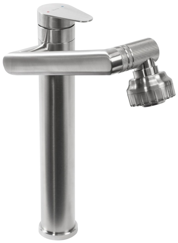 Fürdőszobai csaptelep Rea PACO Nickel Brush INOX High