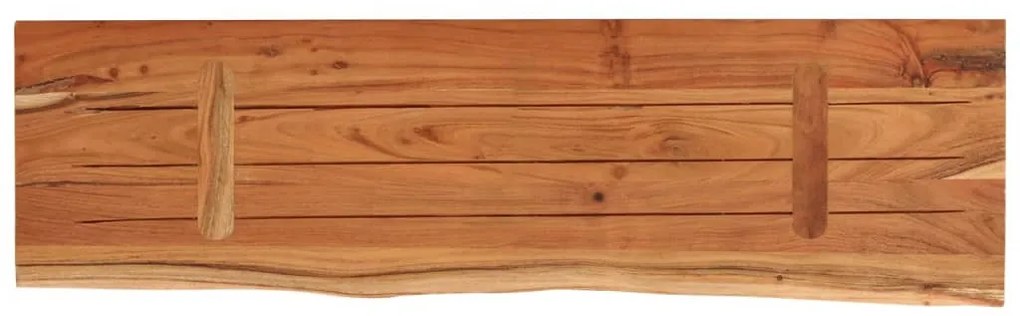 tömör akácfa téglalap alakú fali polc 40 x 20 x 2,5 cm