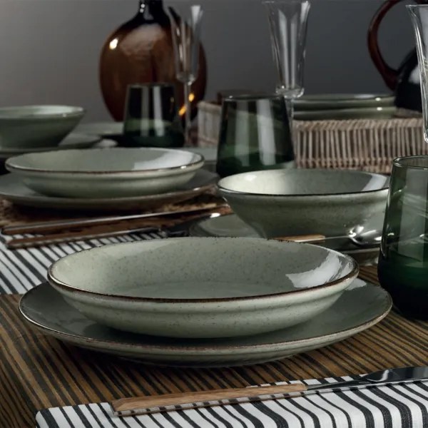 24 részes zöld porcelán étkészlet